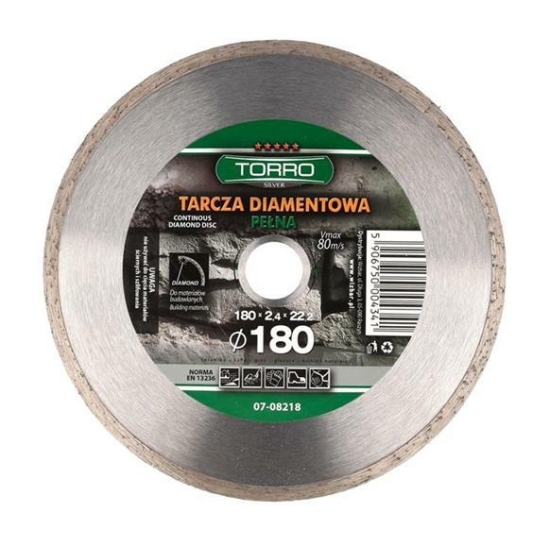 Tarcza Diamentowa TORRO Silver Pełna 230